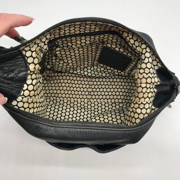 Brighton Dark Navy Leather Shoulder Bag - Picture 10 of 10